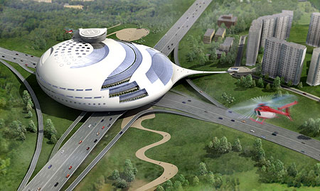Illustration for article titled Buildings That Look Like Famous Spaceships: A Gallery